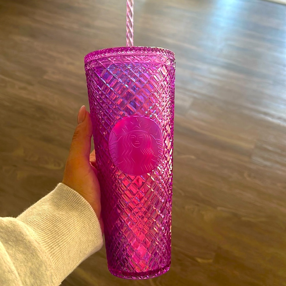 Starbucks 2023 Pink/purple Jeweled Tumbler 24 oz